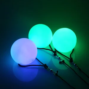 2 pieces belly dance balls LED performance